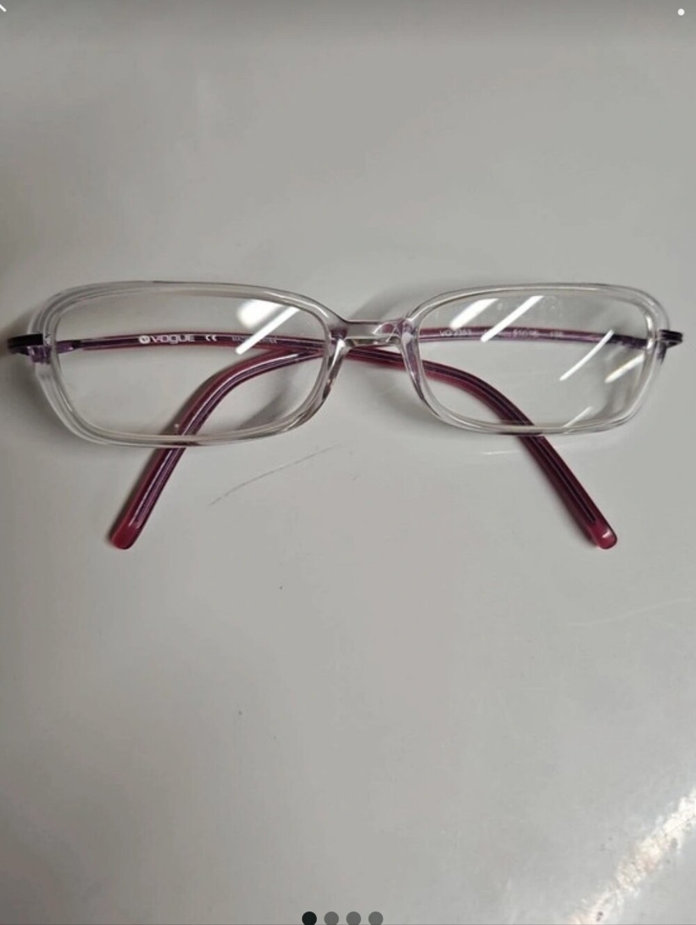 NWOT Vogue Eyeglasses VO2353 Clear Frame Purple Arms 51-16-135 NWOT